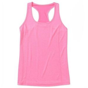 Danskin Women's Dri-More Pink Loose Fit Racerback Tank Top